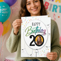 Op maat gemaakte foto ballonnen voor 20e verjaarda