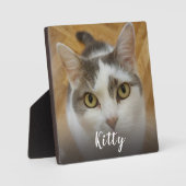 Op maat gemaakte foto en naam frameloos op een eze fotoplaat (Voorkant)