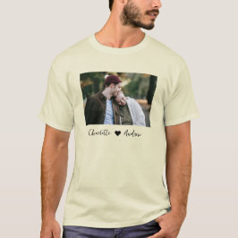Op maat gemaakte foto en tekst gepersonaliseerd T- T-shirt