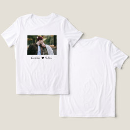 Op maat gemaakte foto- en tekst gepersonaliseerde Tri-Blend shirt