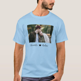 Op Maat Gemaakte Foto- en Tekst Persoonlijke T-Shi T-shirt