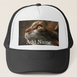 Op maat gemaakte foto en tekst van huisdier gepers trucker pet