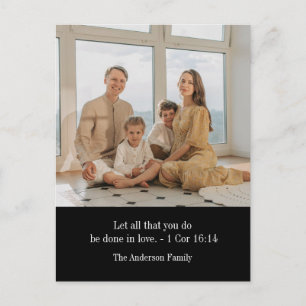 Op maat gemaakte foto familie gepersonaliseerde bi feestdagenkaart