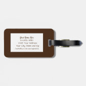 Op Maat Gemaakte Foto Gepersonaliseerde Identifica Bagagelabel (Achterkant horizontaal)