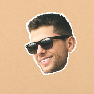 Op maat gemaakte foto-gezicht waterdichte vinylsti sticker