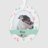 Op maat gemaakte foto-hond ornament (voorkant)