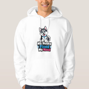 Op maat gemaakte foto Husky-hond Husky verbeterde Hoodie