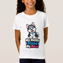 Op maat gemaakte foto Husky-hond Husky verbeterde
