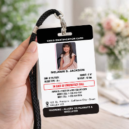 Op maat gemaakte foto-ID-badge voor kinderen met n Badge