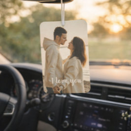 Op maat gemaakte foto 'Ik hou van jou' Valentijnsd Luchtverfrisser