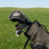 Op maat gemaakte foto initiële hart monogram koppe golfheadcover (Insitu)