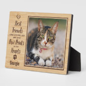 Op maat gemaakte foto kat huisdier herinnering fotoplaat (Zijkant)