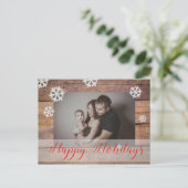 Op maat gemaakte foto Kerstmis Feestdagenkaart (Staand voorkant)