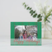 Op maat gemaakte foto Kerstmis Feestdagenkaart (Staand voorkant)