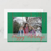 Op maat gemaakte foto Kerstmis Feestdagenkaart (Voorkant / Achterkant)