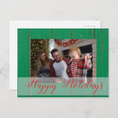 Op maat gemaakte foto Kerstmis Feestdagenkaart (Voorkant / Achterkant)