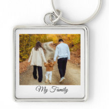 Op maat gemaakte foto Mijn familie Elegante script