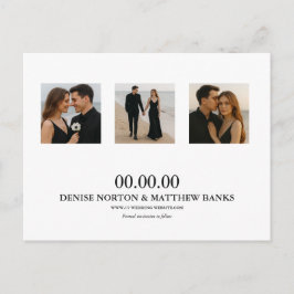 Op maat gemaakte foto save the date ansichtkaart aankondigingskaart