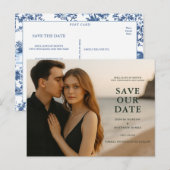 Op maat gemaakte foto "save the date" ansichtkaart aankondigingskaart (Voorkant / Achterkant)