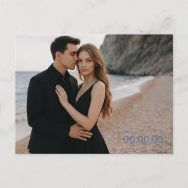 Op maat gemaakte foto "save the date"-ansichtkaart aankondigingskaart