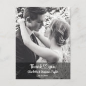 Op maat gemaakte foto stijlvolle romantische trouw briefkaart (Voorkant)