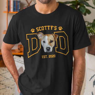 Op maat gemaakte foto van huisdier voor hond vader t-shirt