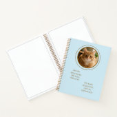 Op maat gemaakte foto van rode kat - gepersonalise notitieboek (Binnen)