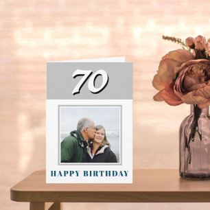 Op maat gemaakte foto voor 70ste verjaardag kaart