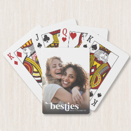 Op maat gemaakte foto voor beste vriendinnen pokerkaarten