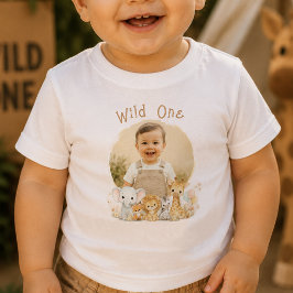 Op maat gemaakte foto Wild One 1e verjaardag baby