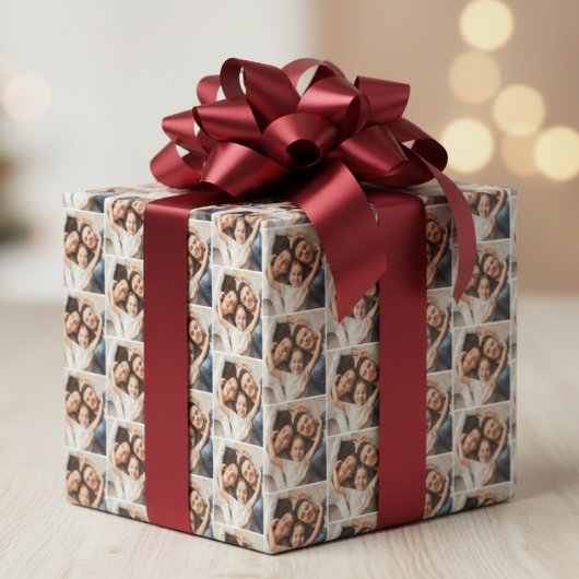 Op maat gemaakte fotocadeauverpakking – Persoonlij Cadeaupapier