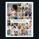 Op maat gemaakte fotocollage 50e verjaardagscadeau poster<br><div class="desc">Maak van je favoriete foto's een prachtig kunstwerk voor aan de muur. Deze op maat gemaakte fotocollageposter is de perfecte manier om je verhaal te vertellen en een leven vol herinneringen in één prachtige weergave vast te leggen. Met 100% personalisatie kun je eenvoudig je eigen foto's uploaden en de tekst,...</div>