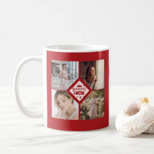 Op maat gemaakte fotocollage aandenken voor koning koffiemok