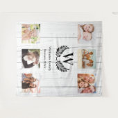 Op maat gemaakte fotocollage met familiewapen voor wandkleed (Voorkant (horizontaal))