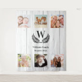 Op maat gemaakte fotocollage met familiewapen voor wandkleed (Voorkant)