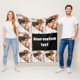 Op maat gemaakte fotodeken – Persoonlijke afbeeldi Fleece Deken