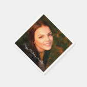 Op maat gemaakte fotodoeken servet (Hoek)