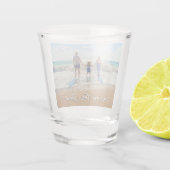 Op maat gemaakte fotoglas met tekst shot glas (Achterkant)