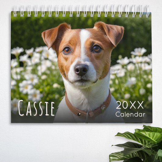 Op maat gemaakte fotokalender voor huisdieren hond kalender