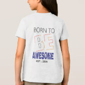 Op maat gemaakte fotokinderen T-shirt (Achterkant)