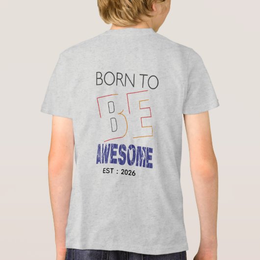 Op maat gemaakte fotokinderen T-shirt (Achterkant)