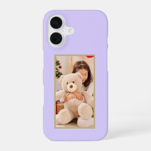 Op maat gemaakte fotokoffer Pastel Lavender Case-M iPhone 16 Hoesje