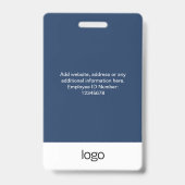 Op maat gemaakte fotonaambadge voor werknemers badge (Achterkant)