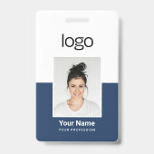 Op maat gemaakte fotonaambadge voor werknemers badge (Voorzijde)