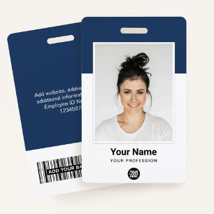 Op maat gemaakte fotonaambadge voor werknemers badge