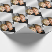 Op maat gemaakte foto's van paren cadeaupapier (Hoek)