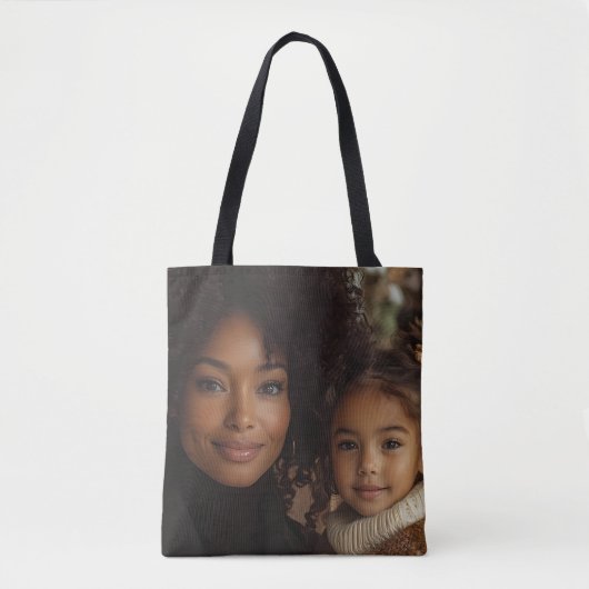 Op maat gemaakte fototas overal bedrukt tote bag (Voorkant)