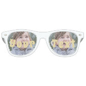 Op maat gemaakte fototekst feest zonnebril met sch (Voorkant)