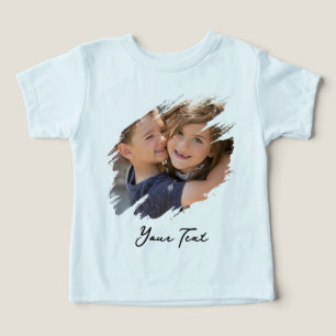 Op maat gemaakte fototoddlers jongens blauwe zacht
