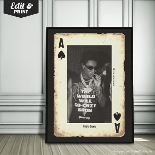 Op maat gemaakte fototuinmuur voor tieners, Poker  Poster